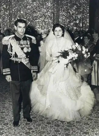 İran Kraliçesi Soraya ve Şah Muhammed Reza