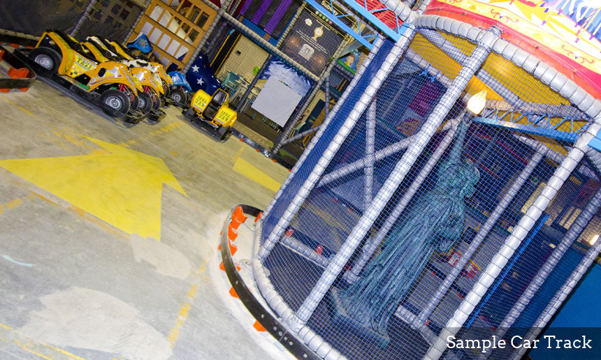 Cars and Road at Soft Play Structure