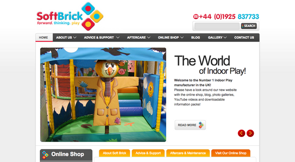 Softbrick.co.uk - first online retailer in the Indoor Play market - launches new website on softbrick.co.uk!
