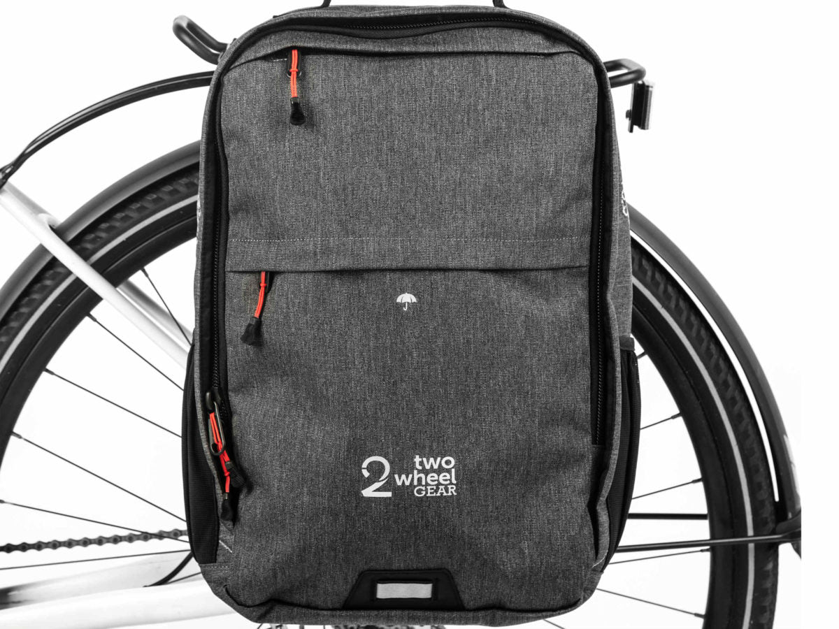 two wheel gear pannier backpack convertible