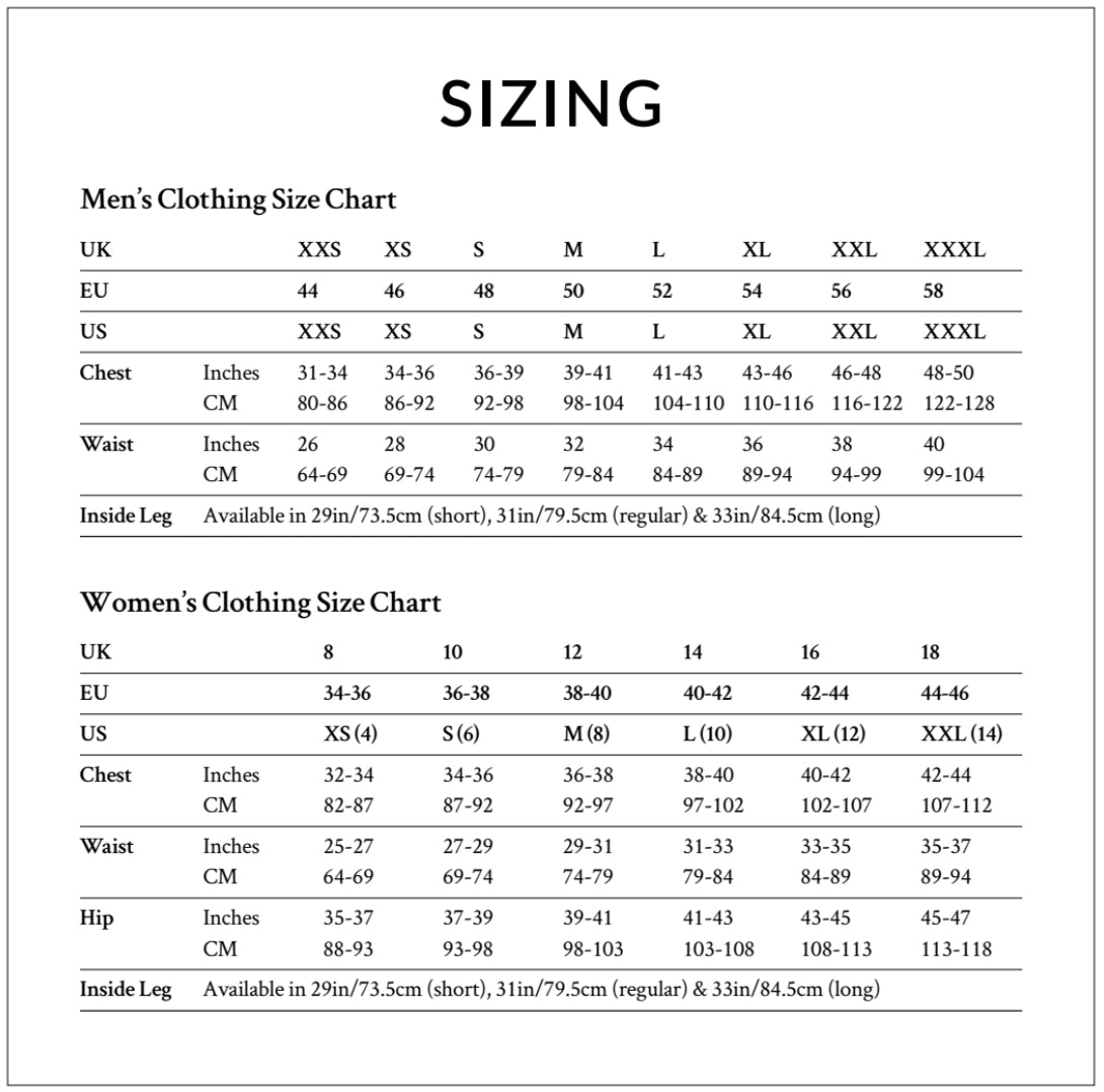 Mountain Equipment Clothing Size Chart – Nordiclife