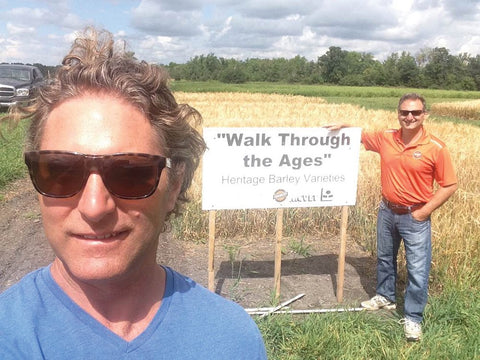 Chris and Lawrence at the farm in Neepawa Manitoba