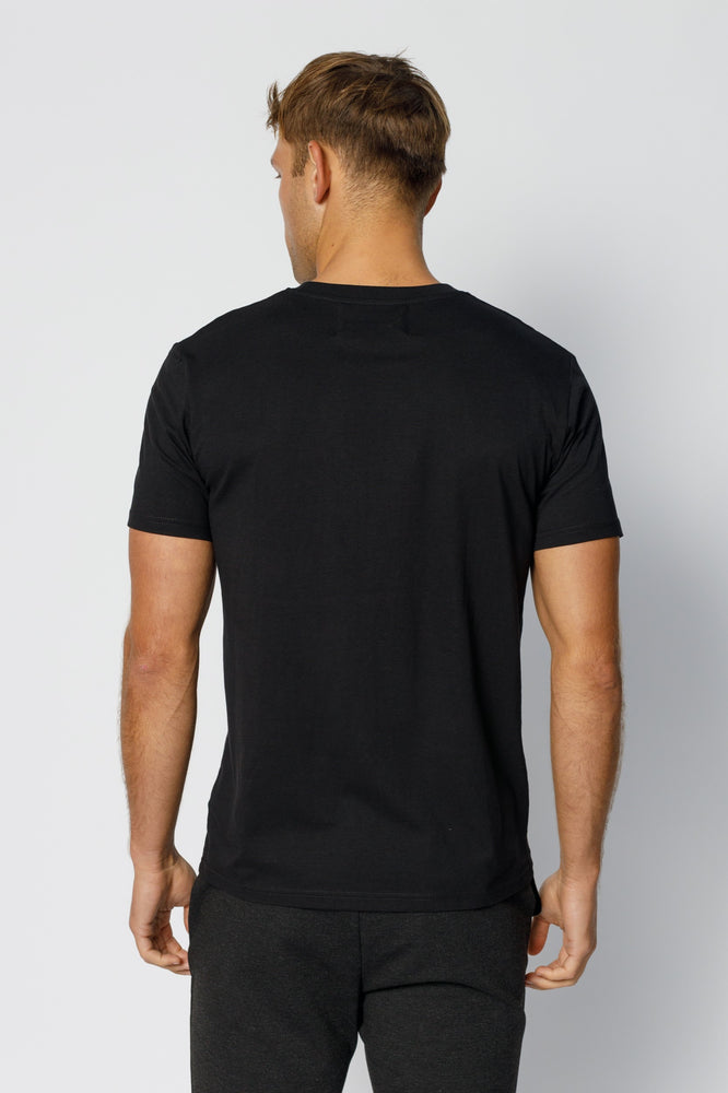 Black Double Logo Slim Fit T-shirt | Prévu Studio