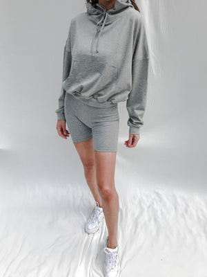 womens grey oversized hoodie