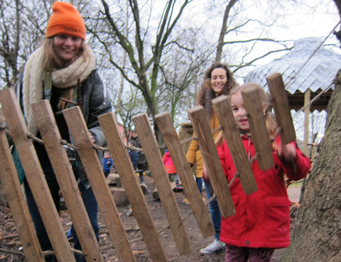 hackney city farm haggerston park family wild walk woodland xylophone