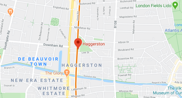 Haggerston Wild Walk map