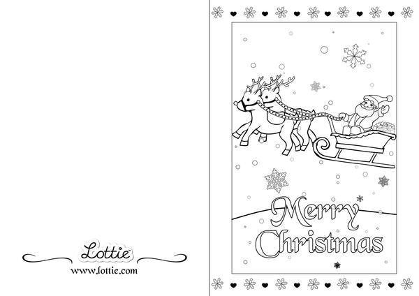 Christmas Colouring Card 3