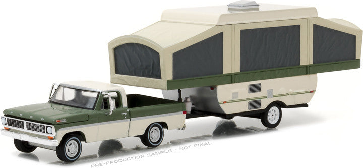 1970 Ford F-100 with Pop-Up Camper Trailer