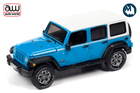 18 Jeep Wrangler Jk Unlimited Sport Chief Blue W White Roof White Modelmatic