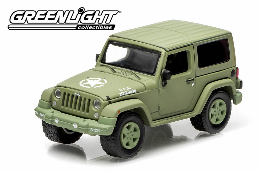 2014 Jeep Wrangler . Army (Hard Top, Light Green) – Modelmatic