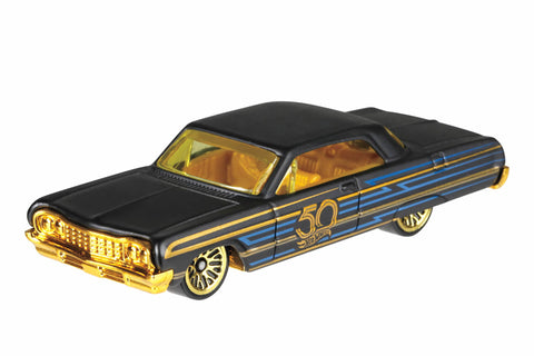 50th anniversary hot wheels black and gold