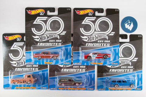 hot wheels 50th anniversary favourites