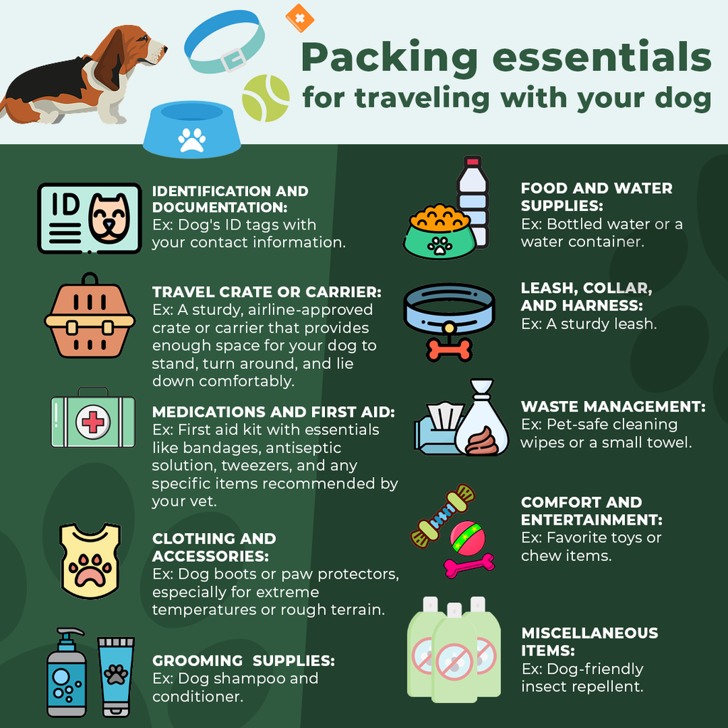 Traveling with dogs checklist