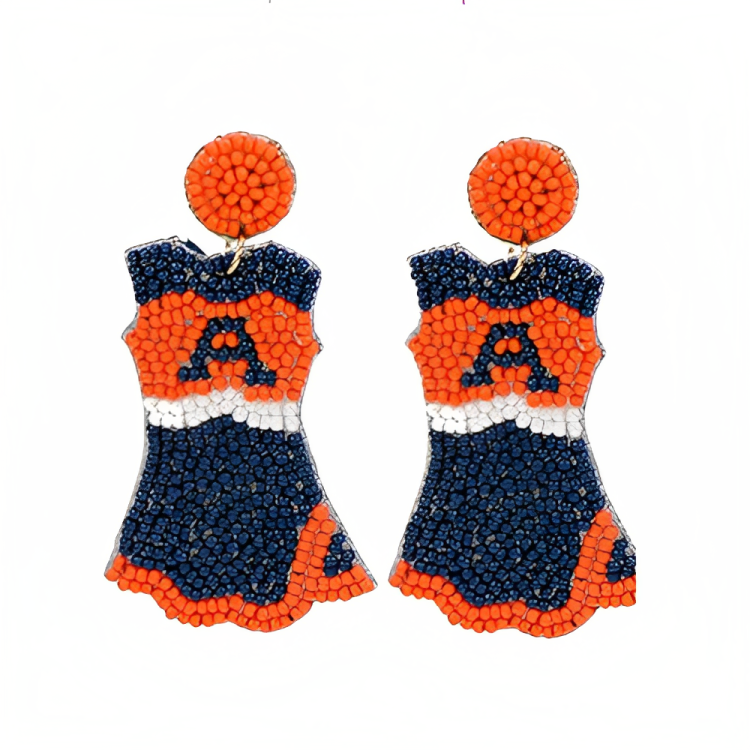 Auburn Gameday Beaded Earrings: Stylish Accessories to Flaunt Your Tiger Spirit on Game Day and Beyond