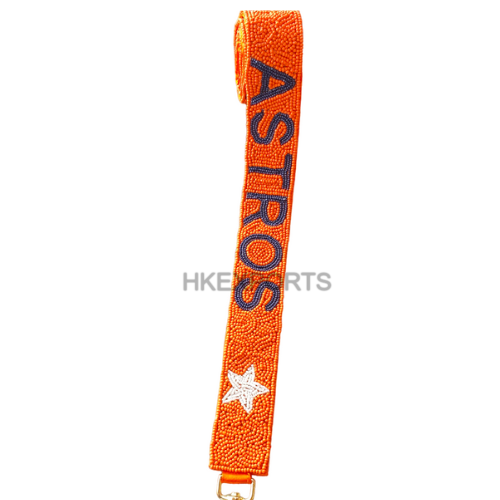 Stylish Astros Spirit Beaded Purse Strap for Gameday Glam