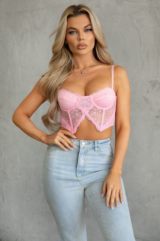 Atomic Mesh Bustier Crop Top