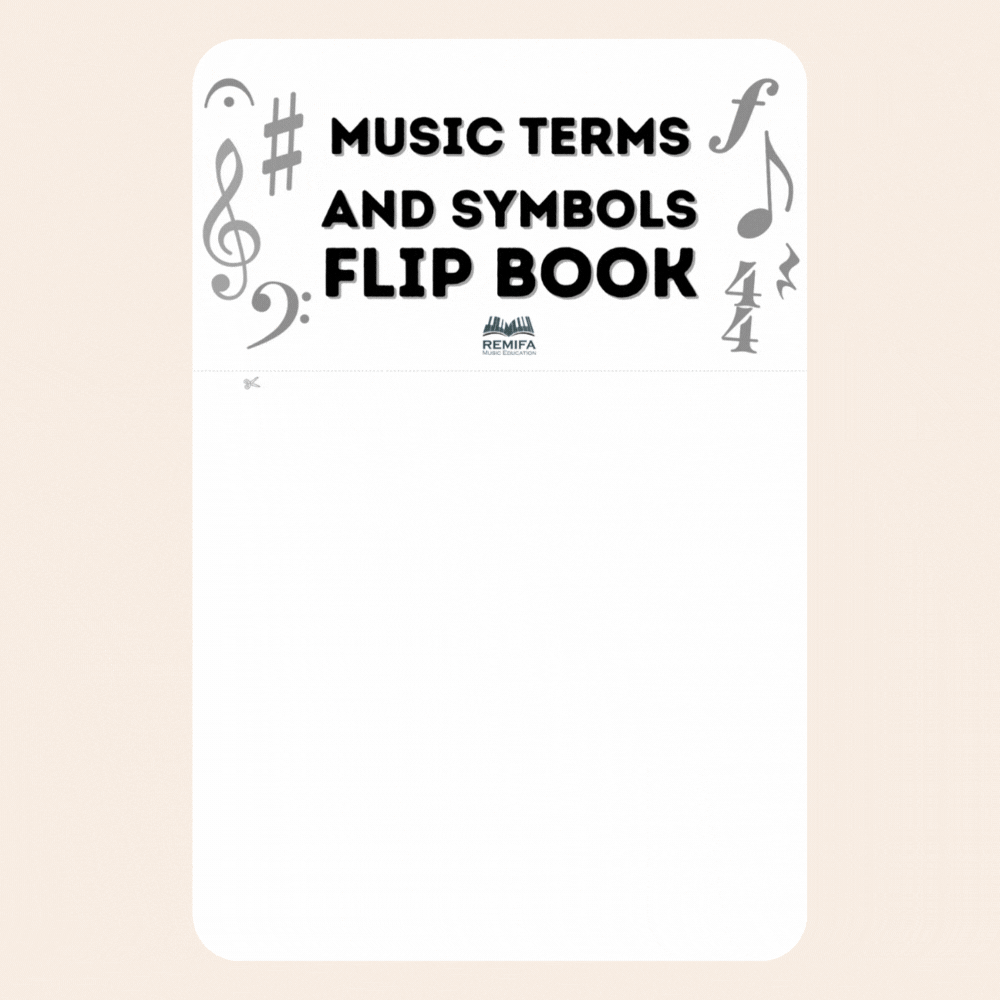 Music Terms and Symbols Flip Book - Printable – REMIFA Music Education