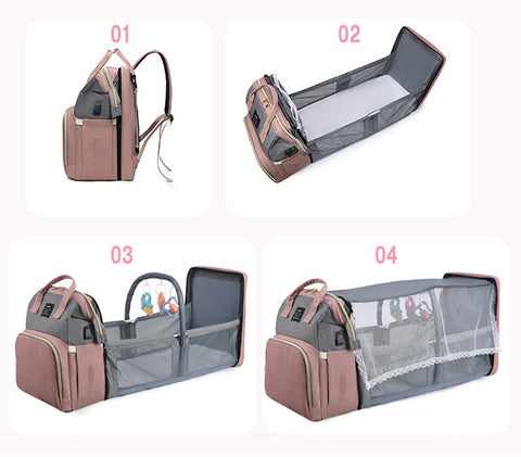 Dépliage sac bébé convertible