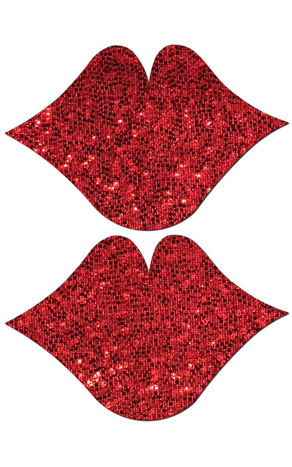 Pastease: Red Glittering Lip Pasties