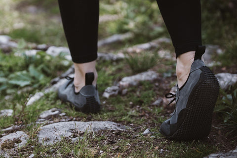 Outdoor barefoot shoes in nature