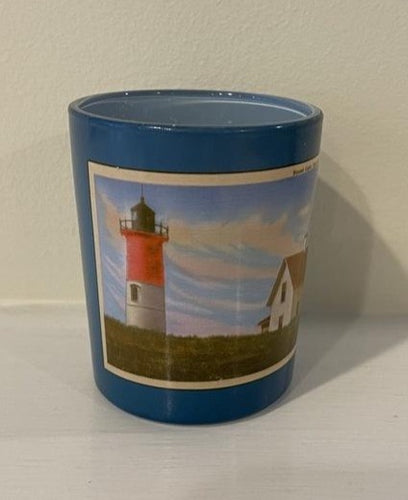Cape Cod's Nauset Light As A Handmade Glass Tea Light Holder - Set of (3)