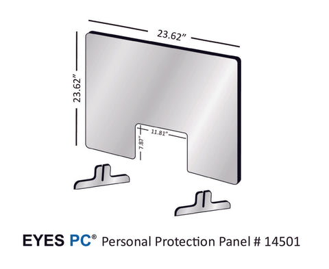 Personal Protection Panel for 24 inch wide space from EYES PC