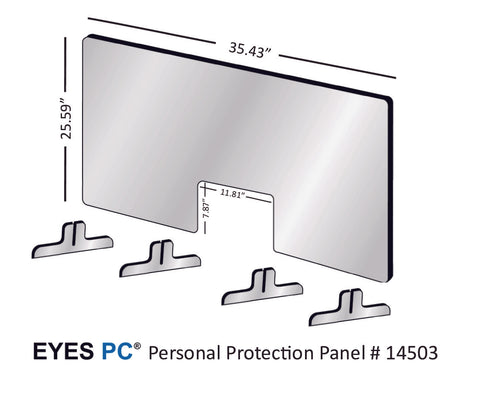 Personal Protection Panel for 36 inch wide space from EYES PC