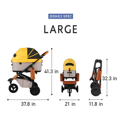 Airbuggy Dome 3 - Stroller Measurements