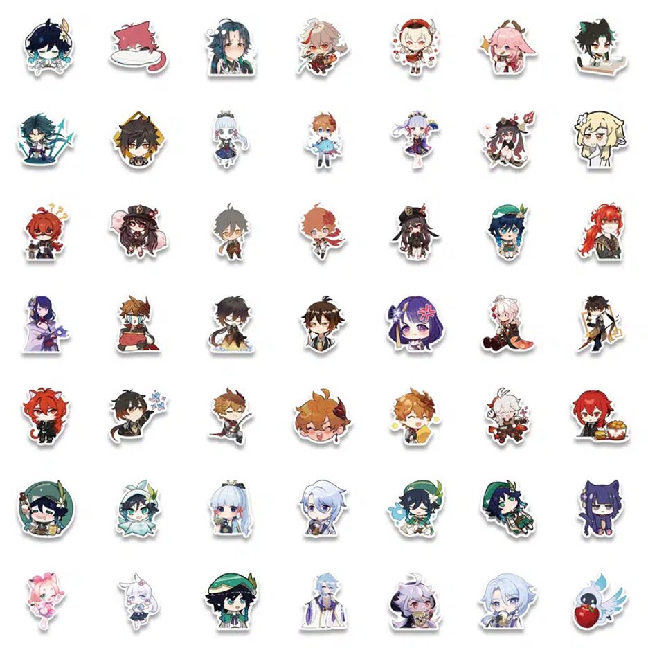 50pcs Sanrio Anime Stickers Cartoon Hello Kitty Kuromi My Melody