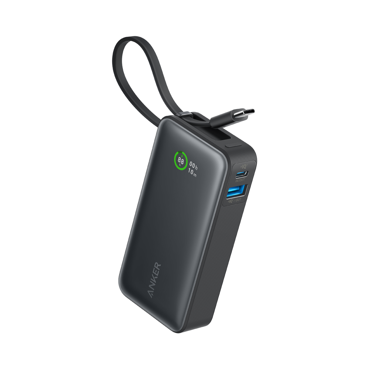 Anker Nano Power Bank (30W, Built-In USB-C Cable)