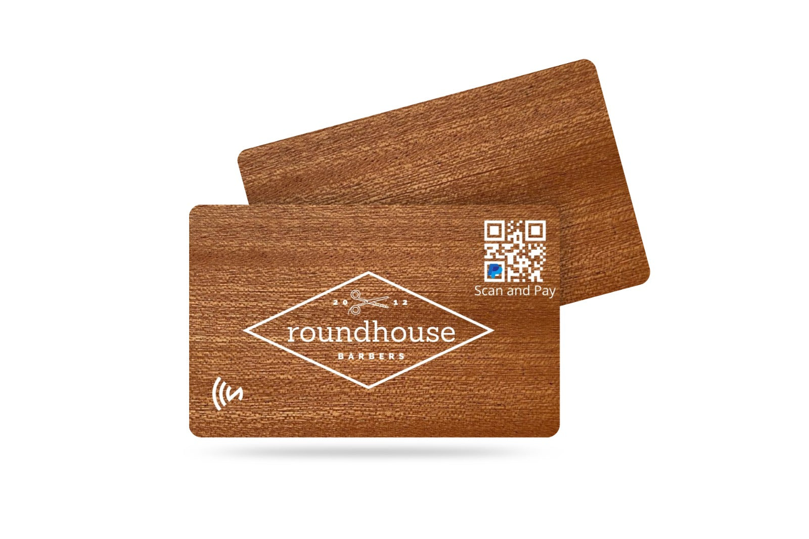 wooden nfc business cards