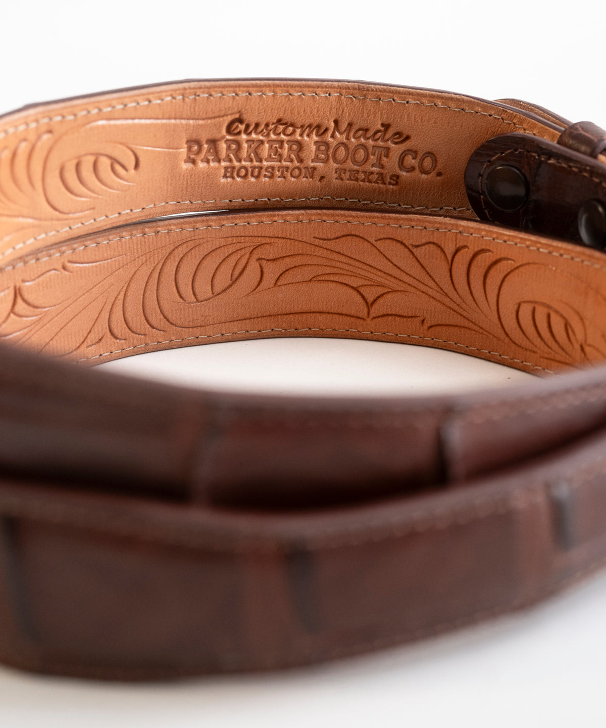 Tapered American Alligator Belt