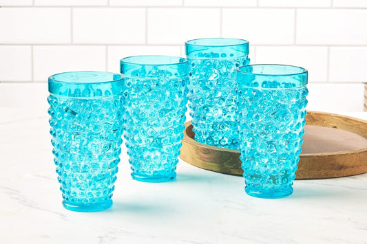 Pier 1 Clear Crackle Set of 4 Stemless Wine Glasses – Decor Gallery