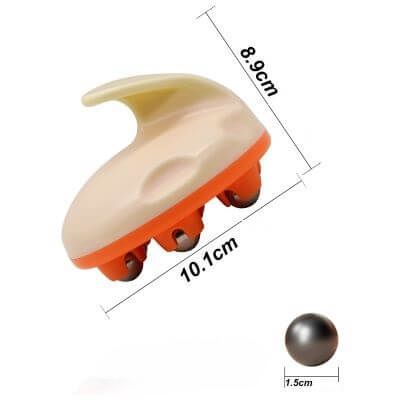 Les dimensions du rouleau du masseur corporel à 7 billes perles sont de 10,1 cm de largeur et 8,9 cm de longueur. Ces dimensions compactes le rendent facile à tenir et à utiliser, offrant une expérience de massage pratique et confortable.