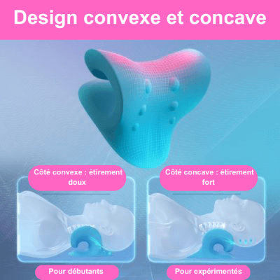 Oreiller-ergonomique-cervical-étirement-convexe-et-concave