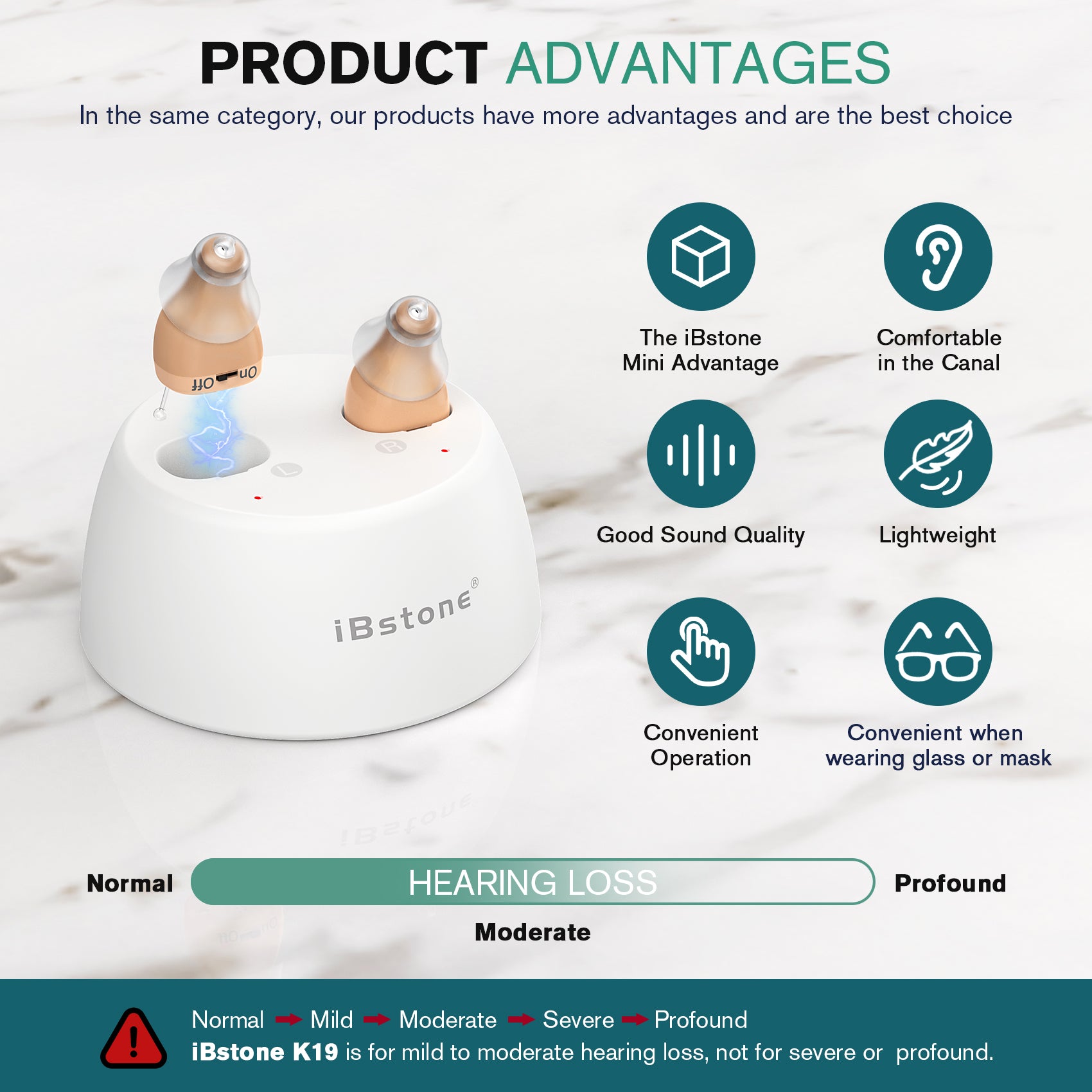 ibstone k19 hearing aids-product advantages