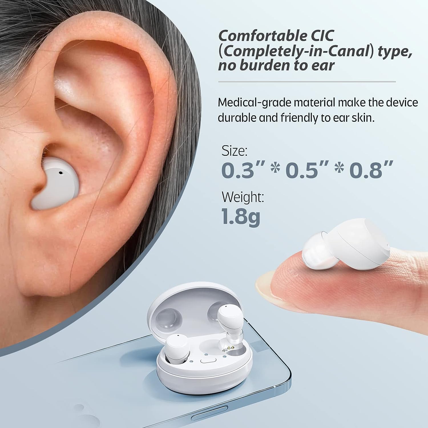 ibstone k22 hearing aids-discreet and comfortable