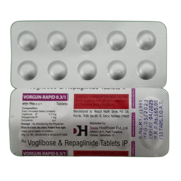 Buy REPADAC 1mg Tablet 10's Online at Upto 25% OFF