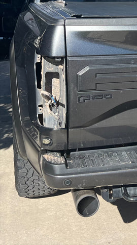 Ford F-150 Raptor with Stolen Tail Light