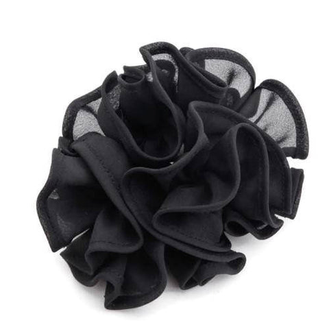 black chiffon scrunchies 