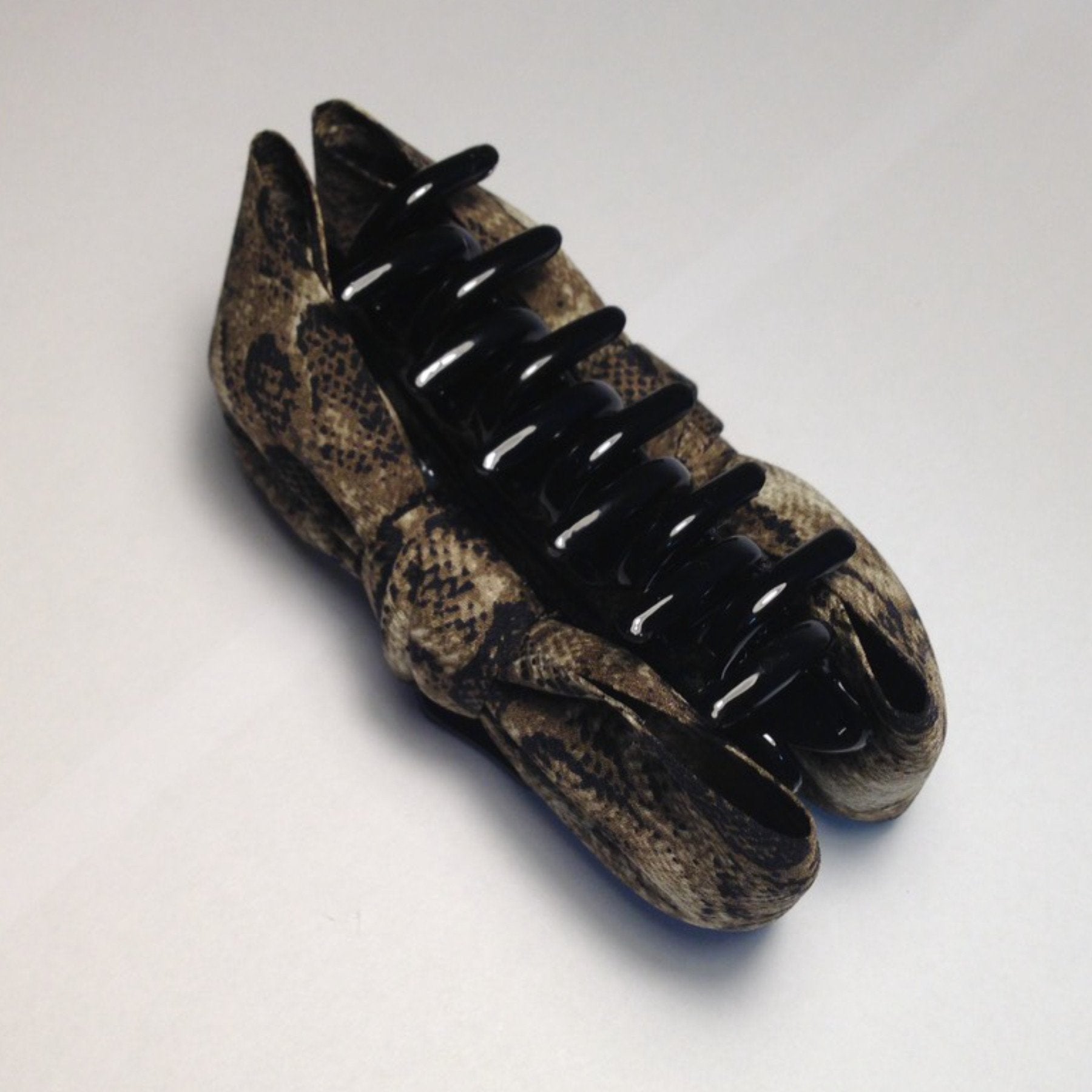 Handmade Bow Python Snake Skin Fabric Print Hair Claw – veryshine.com