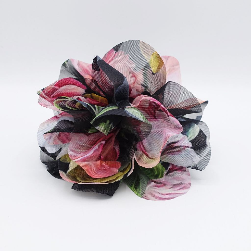 big flower hair claw multi-colored petal hair clamp for women ...
