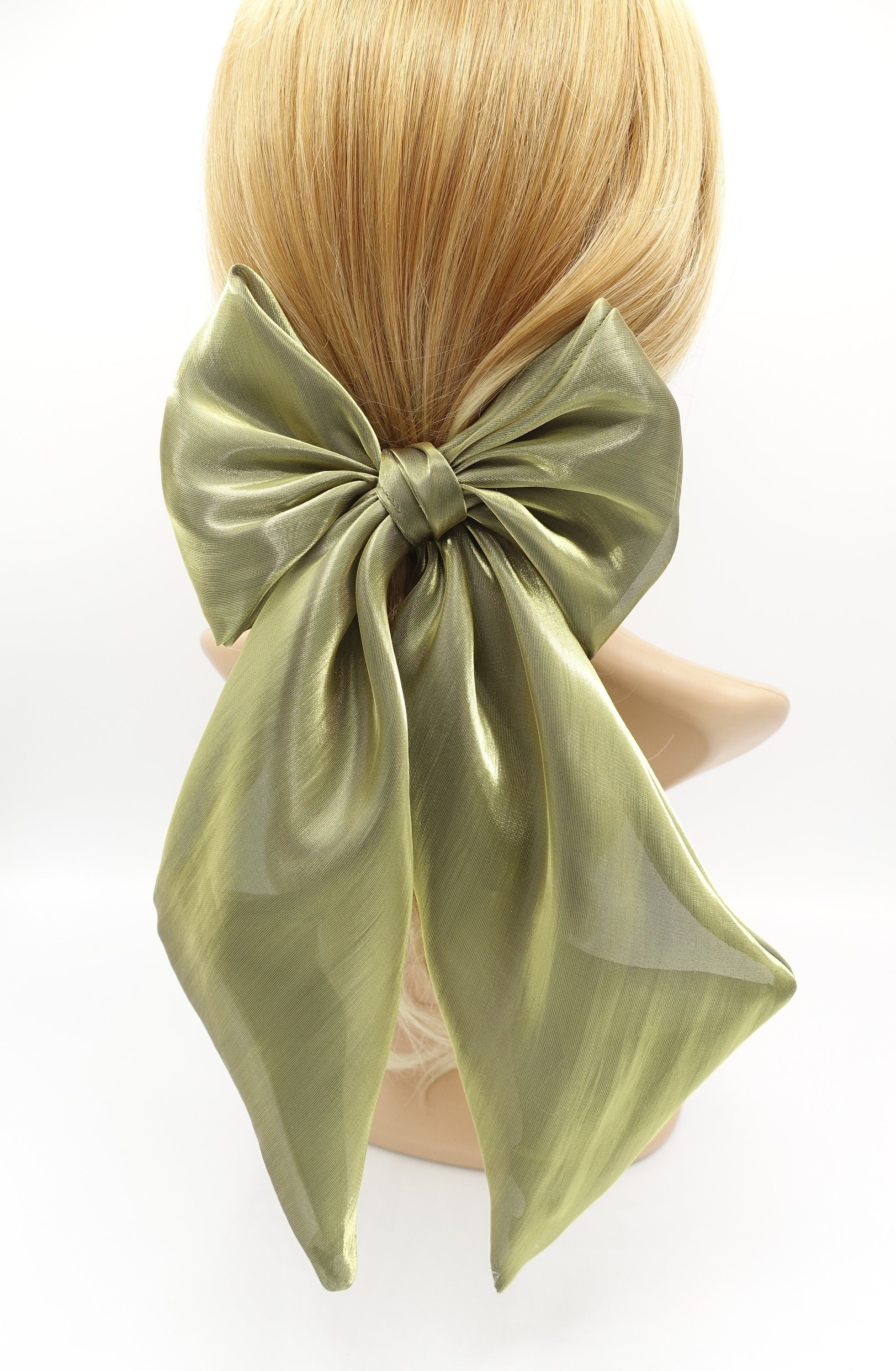 Organza Giant Hair Bow Wide Tail Oversized Hair Accessory for 