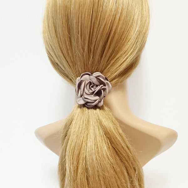 Rose Hair Ties Flower Elastic Ponytail Holder –