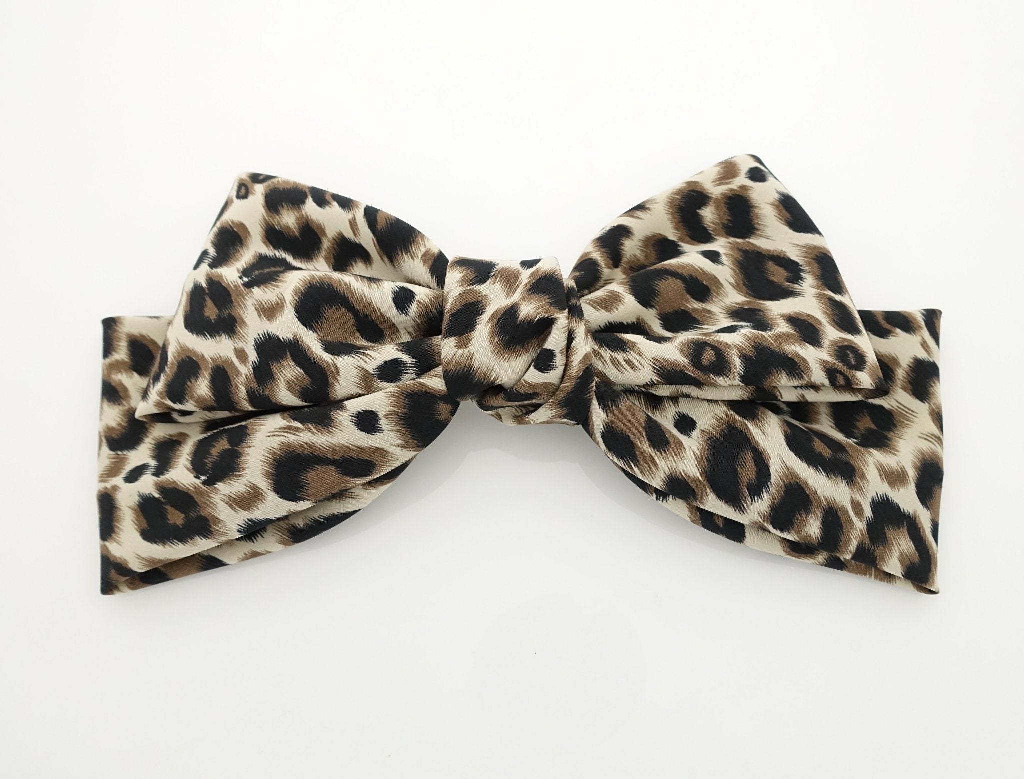 veryshine.com scrunchies/hair holder Brown Leopard print big bow ...