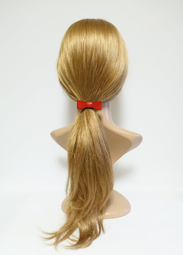 Cellulose Acetate Tail Bow Knot Hair Tie Elastic Ponytail Holder