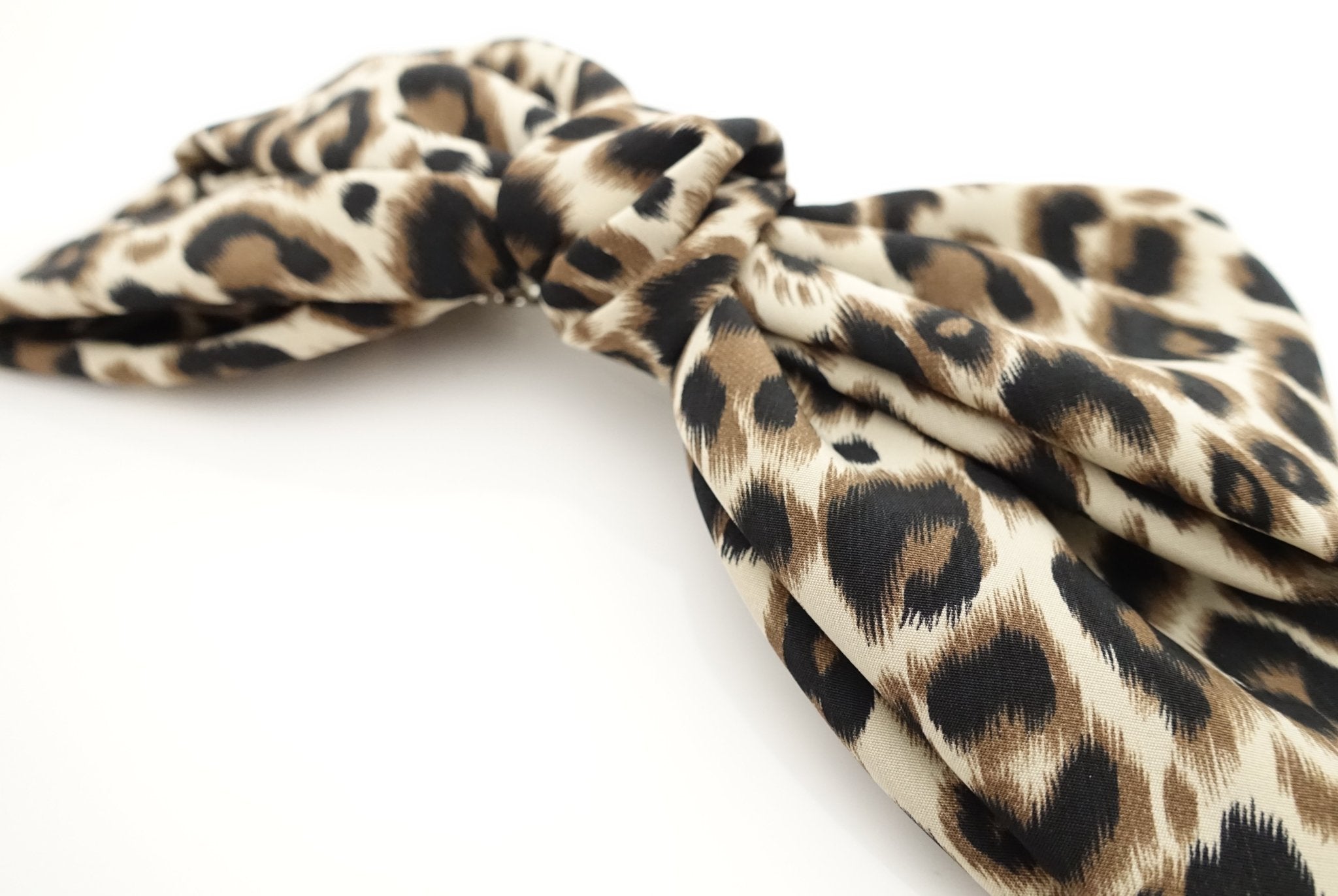 veryshine.com scrunchies/hair holder Leopard print big bow barrette ...