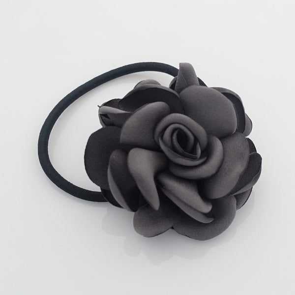 Rose Hair Ties Flower Elastic Ponytail Holder –