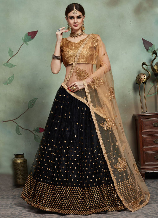 Buy Black Net Lehenga Choli (NWG-750) Online