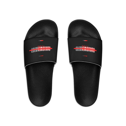 RUKUSWEAR777 WHITE/BLACK Men's Slide Sandals